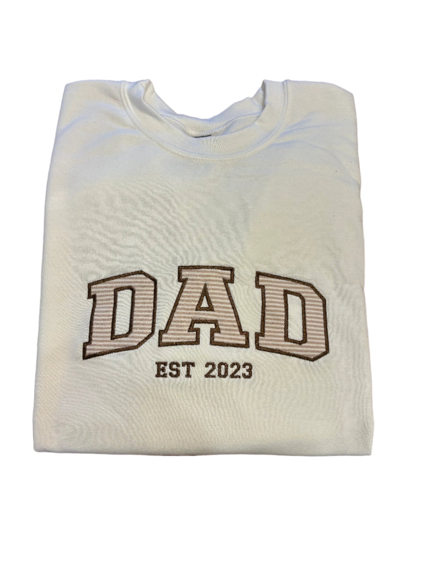 A Sweatshirt made for dad from baby clothes