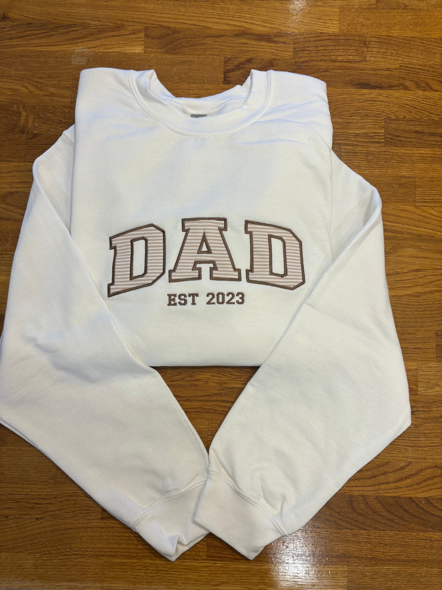 Daddy Embroidered Baby Clothes Applique Sweatshirt