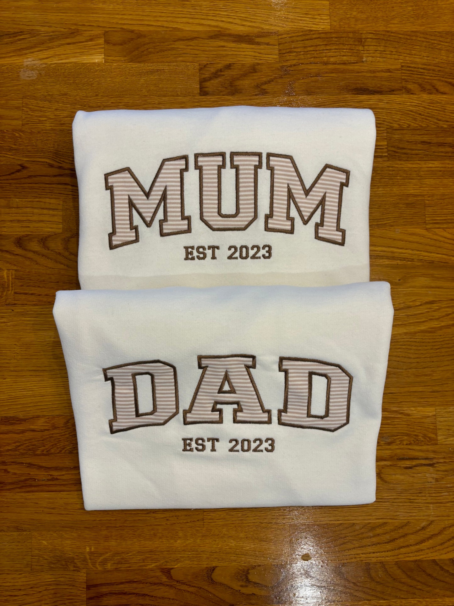 Daddy Embroidered Baby Clothes Applique Sweatshirt